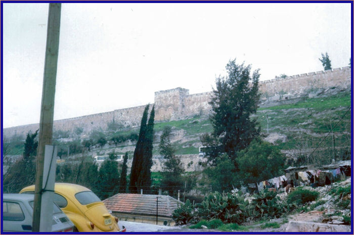 Last look at the Golden Gate as we made our way around Jerusalem to go to the Holy Sepulchre